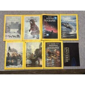 Vintage National Geographic Magazine Lot 1980s Universe Arctic Alaska Wildlife